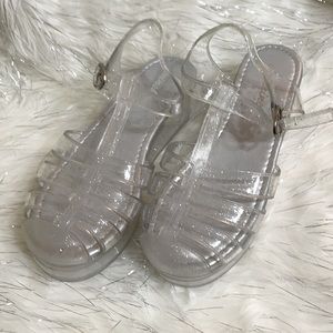 90s Platform Jelly Sandals 😍